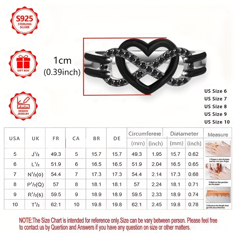 925 Silver Heart Shaped Women's Ring Minimalist Design